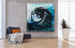 Free Like The Wind | 42x42 | Large Abstract | Canvas Painting in Paintings by Jacob von Sternberg Large Abstracts