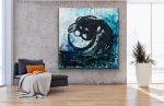 Free Like The Wind | 42x42 | Large Abstract | Oil And Acrylic Painting in Paintings by Jacob von Sternberg Large Abstracts. Item made of canvas & synthetic