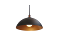 Duom Woody: Metal Dome Pendant with Wood Concept Detail | Pendants by Atrix Lighting. Item made of metal