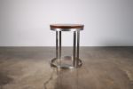 Trillo Modern Side Table in Stainless Steel, By Costantini | Tables by Costantini Design. Item made of oak wood with steel