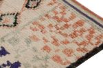 Rug & Kilim’s Moroccan Square Rug in White with Colorful | Area Rug in Rugs by Rug and Kilim