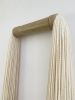 Ecru tassel / bamboo | Tapestry in Wall Hangings by Olivia Fiber Art. Item composed of bamboo and wool in boho or minimalism style