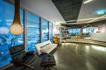 Hanging Knitted Lamp Shade - Dropped | Pendants by Ariel Zuckerman Studio | Tsiporit Industrial Zone in Nof HaGalil. Item composed of fabric and synthetic