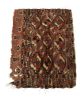 Antique Persian Tekke Textile in Red and Pink with Medallion | Area Rug in Rugs by Rug and Kilim