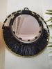 Rafie Mirror, Single Round Jute Mirror, Boho Mirror, Wall De | Decorative Objects by Magdyss Boutique. Item works with boho & contemporary style