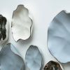 Porcelain Flower Discs Wall Installation Blue Platinum | Wall Sculpture in Wall Hangings by Maap Studio. Item made of metal with ceramic