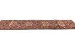 Vintage Rusty Red Geometric 2'5X9'5 Karajeh Persian Runner R | Runner Rug in Rugs by Magic Rugs. Item composed of cotton in traditional style