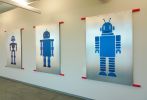 "Robots" | Mixed Media by ANTLRE - Hannah Sitzer | Google RWC SEA6 in Redwood City. Item composed of aluminum
