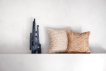 Diamond Large Weave Cushion Cover - Camel | Pillows by Kubo. Item composed of fiber