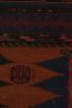 Vintage Afghan Kilim with Polychromatic Geometric Patterns | Area Rug in Rugs by Rug and Kilim. Item made of wool