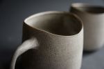Stone - "STABILITY" squat mug with handle | Drinkware by Laima Ceramics. Item made of stoneware works with rustic style