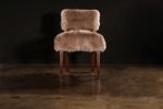 Dining Chair in Exotic Wood and Sheepskin by Costantini | Chairs by Costantini Design. Item made of wood with cotton