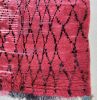 Vintage red Moroccan rug, 3.70/10.4 | Runner Rug in Rugs by Marrakesh Decor. Item made of wool compatible with boho and mid century modern style