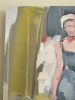 Hustling Home to Fix the Strap Abstract Figure Painting | Oil And Acrylic Painting in Paintings by Donna Weathers. Item composed of wood