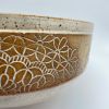 Ceramic Serving Bowl Centerpiece Bowl with decorative Sides | Dinnerware by BRIDGES POTTERY. Item composed of stoneware