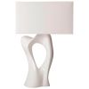 Amorph Vesta Table Lamp, White Lacquered Finish | Lamps by Amorph. Item made of fabric with steel
