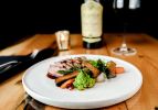 Dinner Plate | Dinnerware by Dowd House Studios | The Restaurant at White Buffalo Club in Jackson. Item composed of stoneware