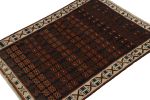 Rug & Kilim’s Oushak style rug in Blue with Rust Orange | Area Rug in Rugs by Rug and Kilim
