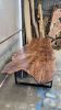 Walnut Live Edge Single Slab 48x110" Dining Table | Tables by Lumberlust Designs. Item composed of walnut