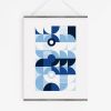 Monochromatic Machine in Blue Art Print | Prints by Michael Grace & Co.. Item composed of paper
