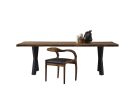 Black Walnut Solid Wood Dining Table - Conference Table | Tables by Tinella Collection. Item composed of walnut and steel in contemporary or art deco style