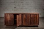 Natural Walnut Finish, Hand Crafted, Wood Graind and Texture | Sideboard in Storage by Aeterna Furniture