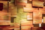 "Sunset" Glass and Metal Wall Art Sculpture | Wall Sculpture in Wall Hangings by Karo Studios. Item composed of metal & glass