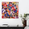 Frida 9 (24x24") | Oil And Acrylic Painting in Paintings by Valerie Capewell. Item composed of canvas compatible with contemporary and modern style