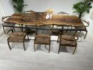 Custom Epoxy Table - Black Walnut Resin Table - Clear Table | Dining Table in Tables by Tinella Collection. Item composed of wood in contemporary or country & farmhouse style