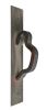 Railroad Anchor Door Pull on Steel Escutcheon | Hardware by RailroadWare Lighting Hardware & Gifts. Item composed of steel in industrial style