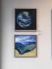 Blue Marble Earth No. 5 | Oil And Acrylic Painting in Paintings by Catherine Twomey | Emporium Center / Arts & Culture Alliance in Knoxville. Item made of synthetic