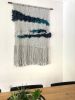 The Blue Divide Macrame | Macrame Wall Hanging in Wall Hangings by Creating Knots by Mandy Chapman. Item made of cotton with fiber