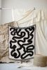Abstract woven throw blanket. 05 | Linens & Bedding by forn Studio by Anna Pepe. Item composed of cotton