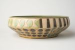 Kuba Bowl - Moss | Decorative Bowl in Decorative Objects by Clare and Romy Studio | Jasper Community Arts in Jasper. Item composed of stoneware in boho or mid century modern style