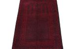 Rug & Kilim's Baluch Afghan rug in Red & Blue-Black Patterns | Area Rug in Rugs by Rug and Kilim