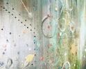 Gold Framed Metallic Olive Green Wall Art | Oil And Acrylic Painting in Paintings by NAMYOONSOOART. Item made of wood & synthetic