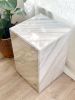 Marble Plinth Side Table | End Table in Tables by Mahina Studio Arts. Item composed of marble compatible with minimalism and contemporary style