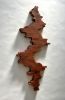 Adventurous Path II - wall sculpture | Wall Hangings by Lutz Hornischer - Sculptures in Wood & Plaster. Item composed of wood in contemporary or modern style