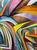 'Healing Metro' | Oil And Acrylic Painting in Paintings by Sangeeta Sagar. Item composed of paper in contemporary or modern style