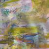 Belgian Linen Fabric Art Panel: Blossom Deeply Dorothy Fagan | Textiles by Dorothy Fagan Fine Arts. Item made of linen works with boho & mid century modern style