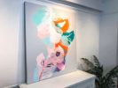 Abstract Flora : After Hildegard 52X45 | Mixed Media by Marta Spendowska | Marta Spendowska LLC in Portsmouth. Item composed of canvas
