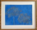 Agapanthus Azul | Mixed Media by IRENA TONE. Item works with minimalism & eclectic & maximalism style