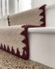 Handwoven Natural Woolen Runner Rug | Rugs by Evergreen Carpets. Item composed of wool in boho or minimalism style