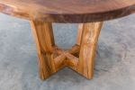 Live Edge Black Walnut Round Dining Table | Eclipse Series | Arbutus Base | | Tables by SAW Live Edge