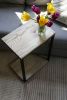 Hackberry Floor Shelf Modern C Side Table (in stock) | Tables by Hazel Oak Farms. Item made of walnut with steel