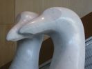 Great Auk Family | Public Sculptures by Jim Sardonis | New England Aquarium in Boston. Item composed of marble
