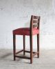 Renzo Solid Argentine Rosewood Leather Stool by Costantini | Counter Stool in Chairs by Costantini Design. Item made of wood & leather