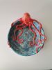 Stunning Big Size Handmade Bowl With Octopus | Decorative Bowl in Decorative Objects by HulyaKayalarCeramics. Item made of ceramic with glass works with boho & country & farmhouse style