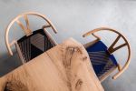 Wishbone chair | Dining Chair in Chairs by Fault Lines by Matthias de Vogel. Item made of wood with fabric