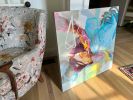 Dragon Tears | Oil And Acrylic Painting in Paintings by Shelley Helms Fleishman